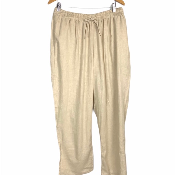 plus size petite linen pants